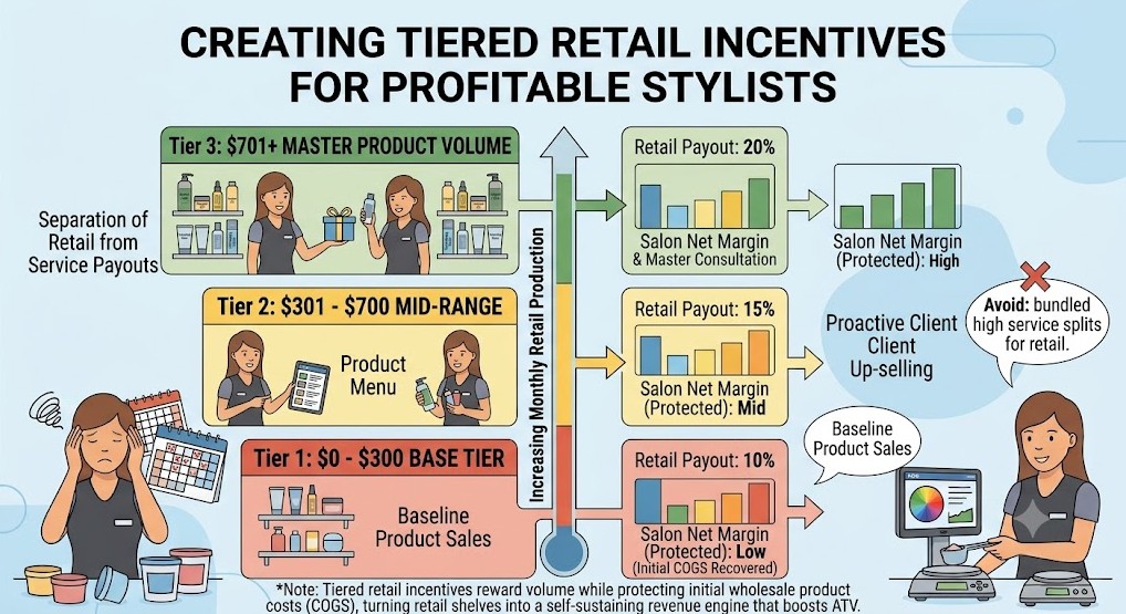 Creating Tiered Product Incentives to Turn Stylists into Profitable Retailers
