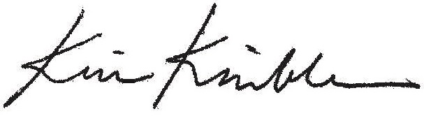 Kim Kimble signature