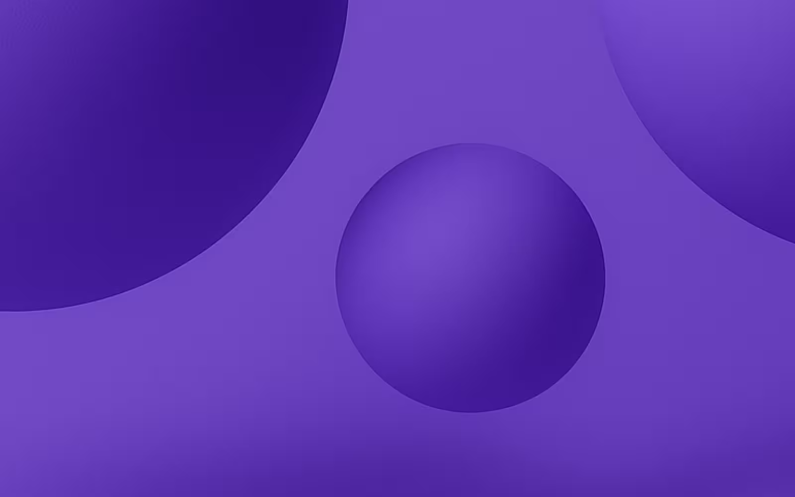 Abstraktes Design mit lilafarbenen Kugeln