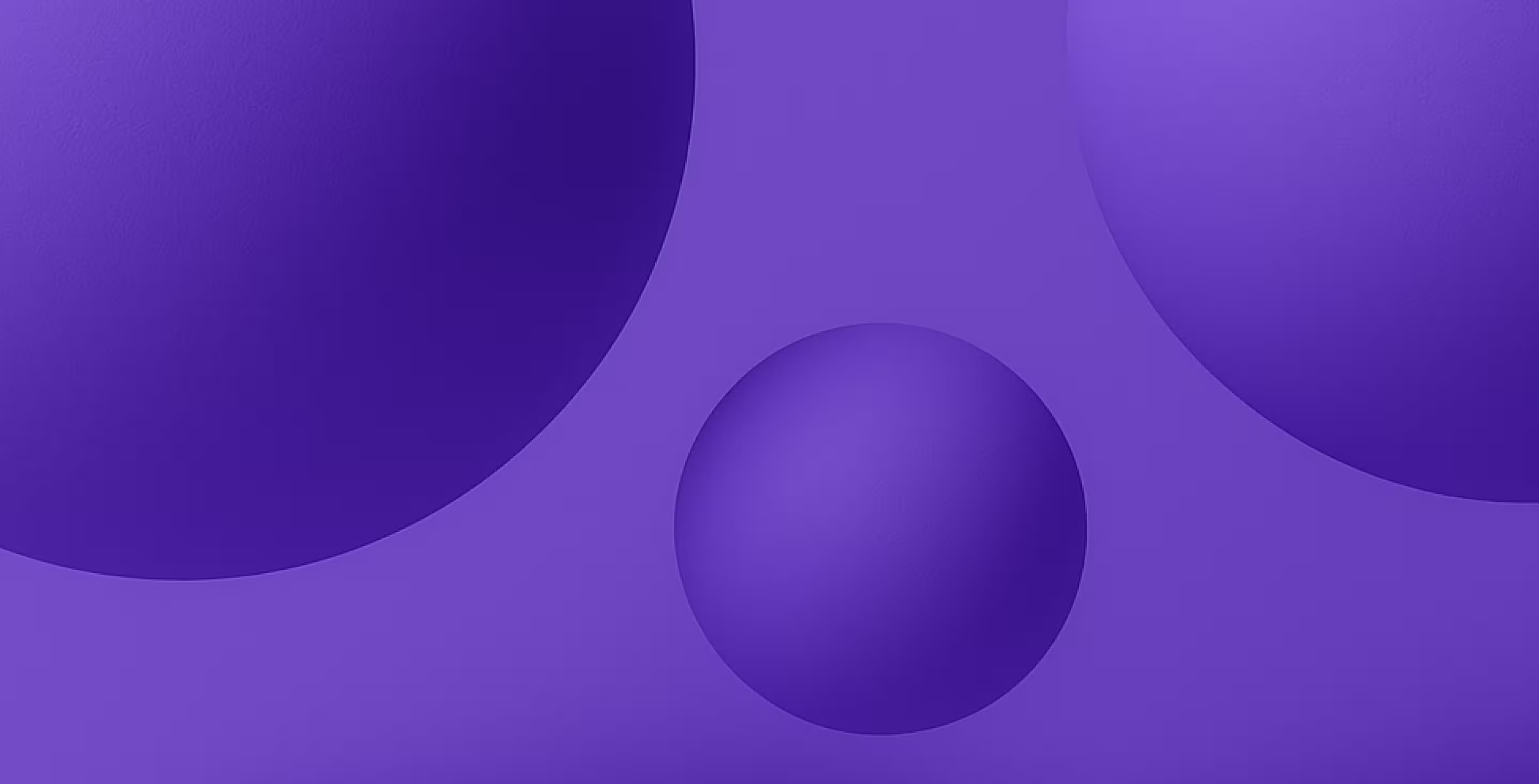 Abstraktes Design mit lilafarbenen Kugeln