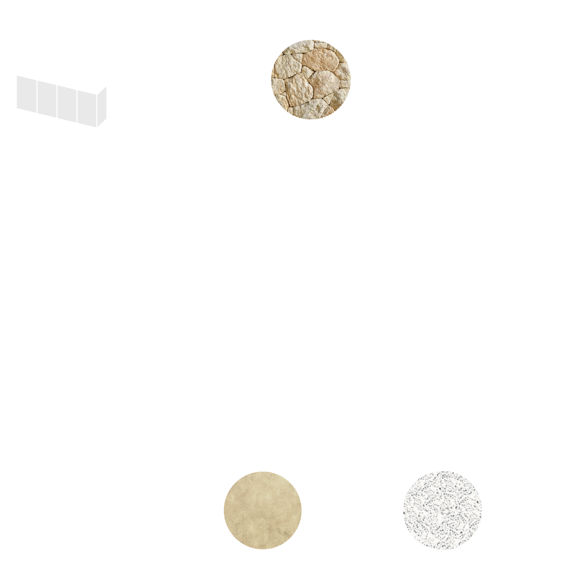 Project progress dashboard showing Design Phase with architectural plans, color swatches, and a hand pointing at a blueprint.