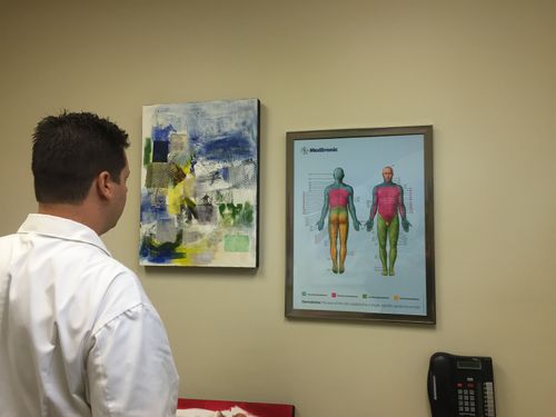 manny cortez art in doctors office