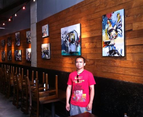 solo showing at buckhead restaurant