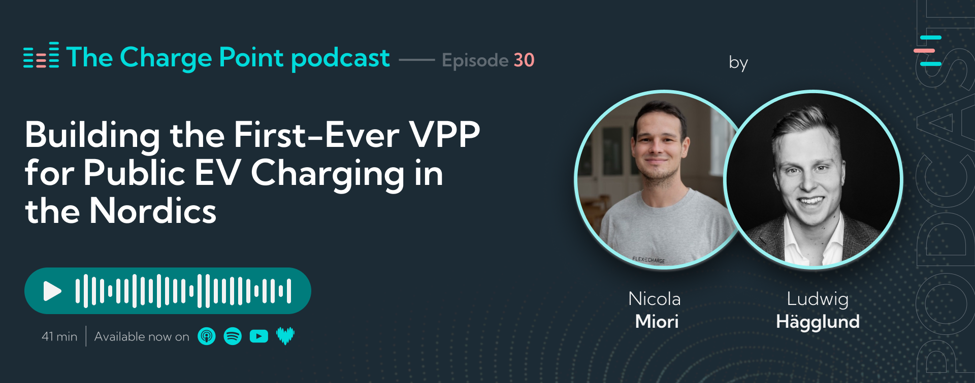 Episode 30 - Building the First-Ever VPP for Public EV Charging in the Nordics | Charge Point Podcast