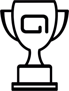 Czarna prosta ikona pucharu nagrody.