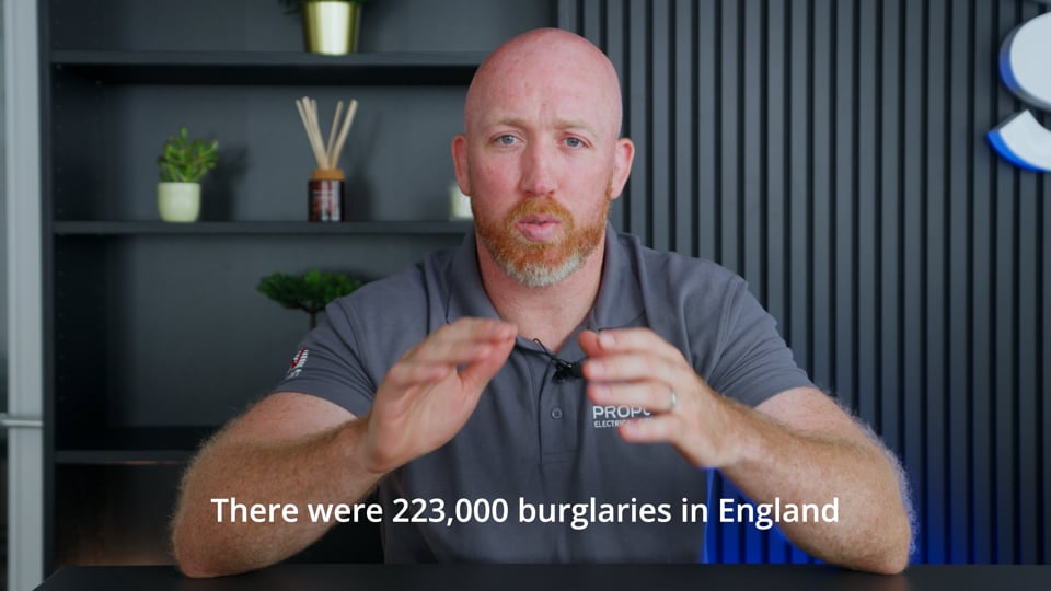 Danny of PropCare Electrical, Fire and Security presenting on home security