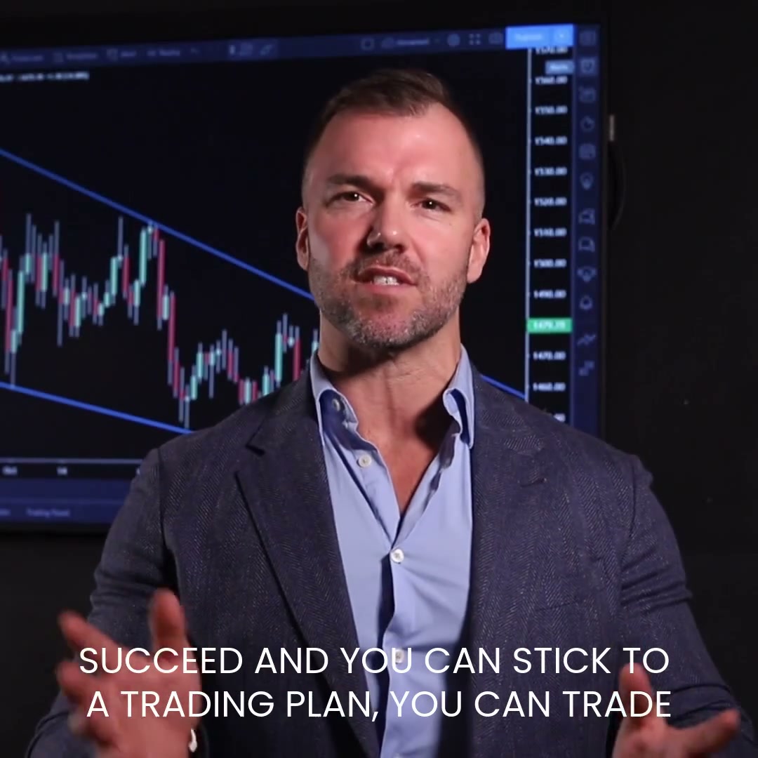 Trade & Train advert on sticking to a trading plan