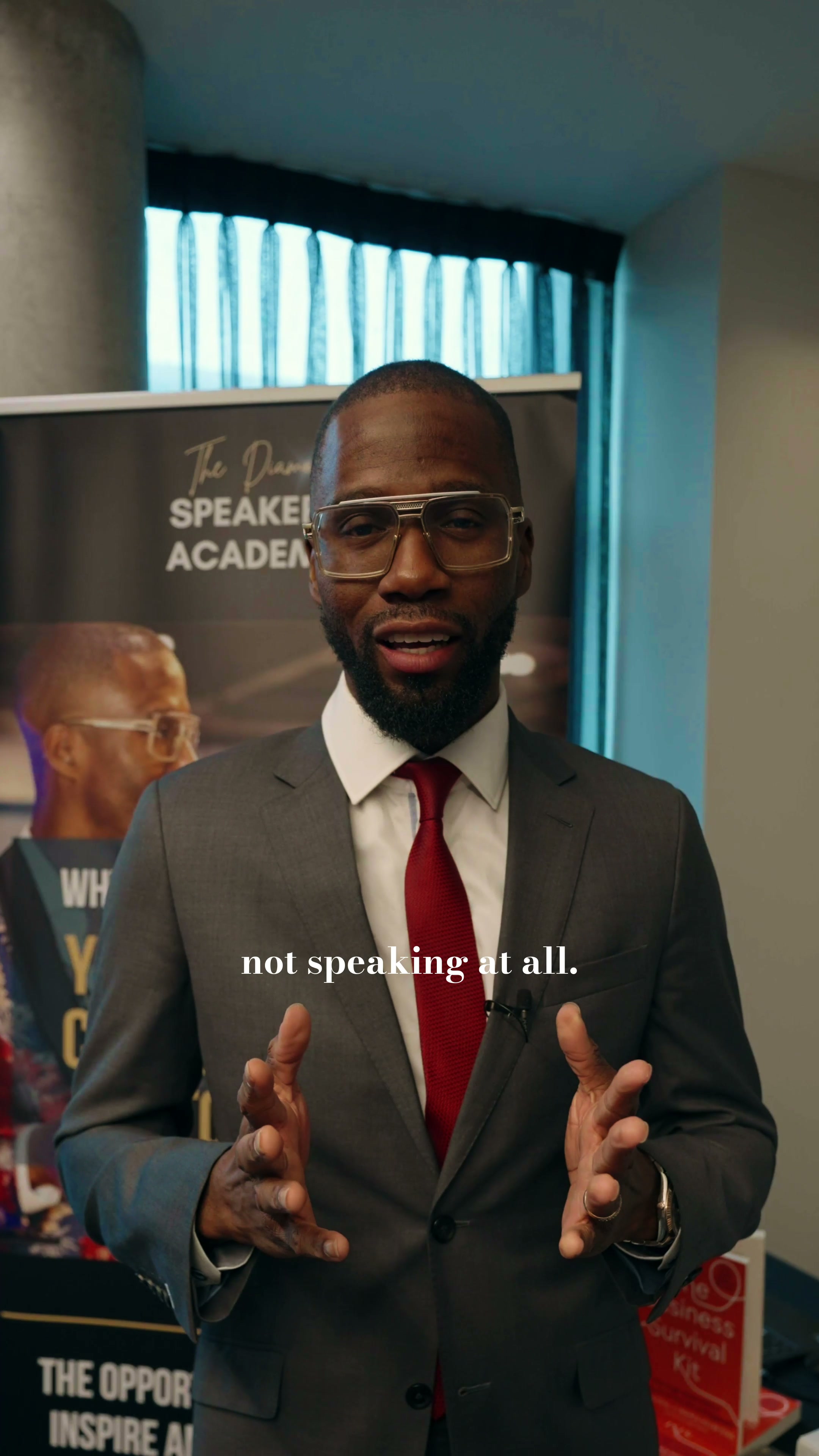Speakers Academy advert on getting on stage
