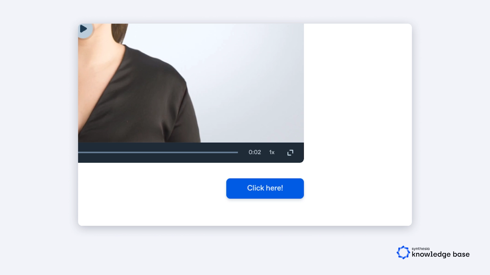 Illustration of a call-to-action button on a video