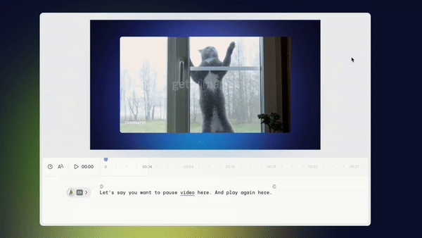 Pause and Play effect