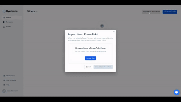 Import PowerPoint presentations
