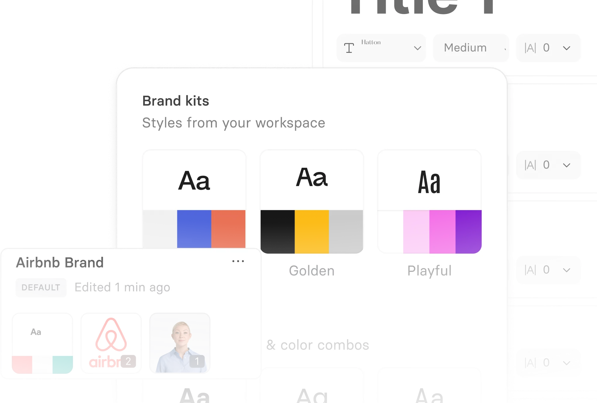 Brand kit UI