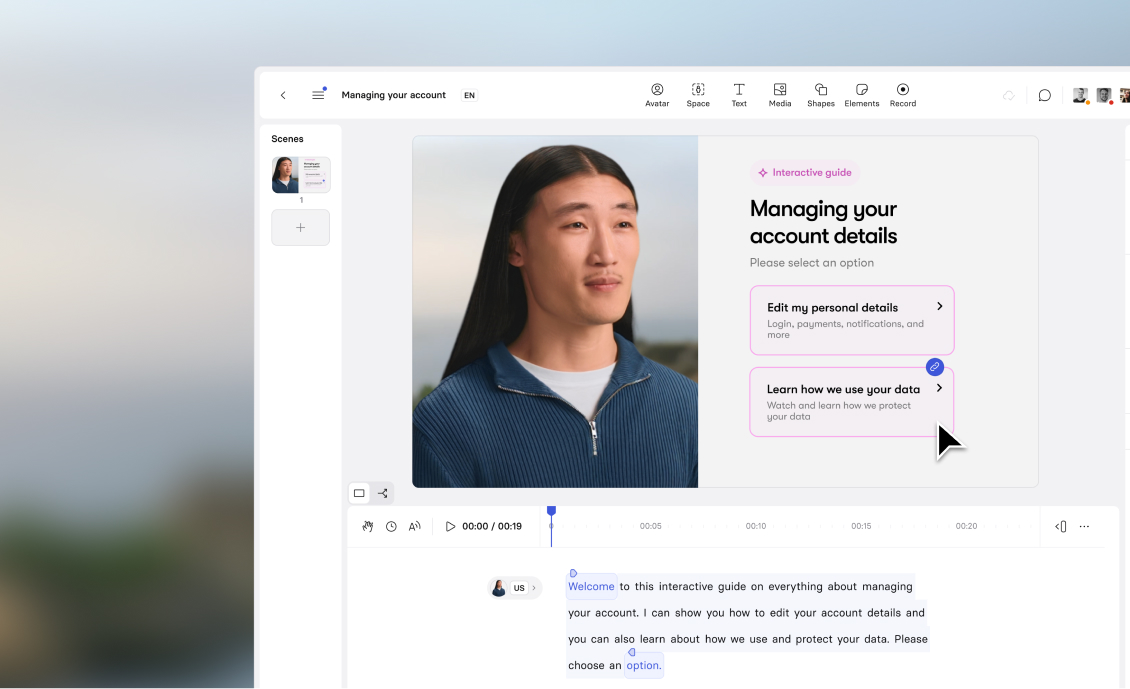 Synthesia feature: add CTAs to drive action