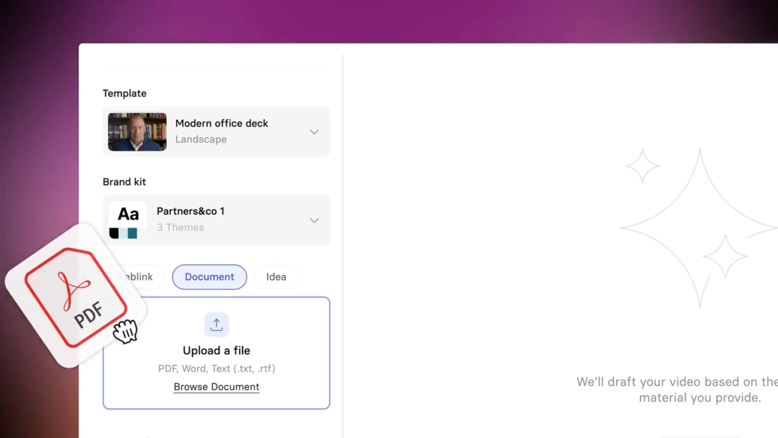Synthesia product explainer video poster