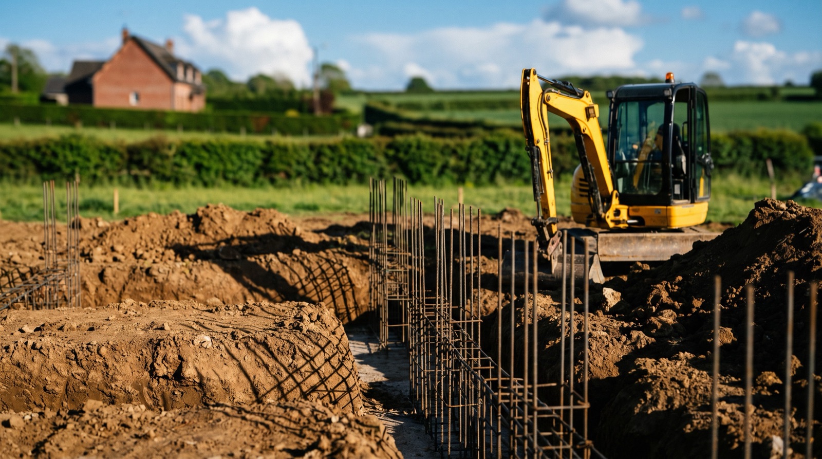 Terrassement et fondations : les bases d'une construction solide en Normandie