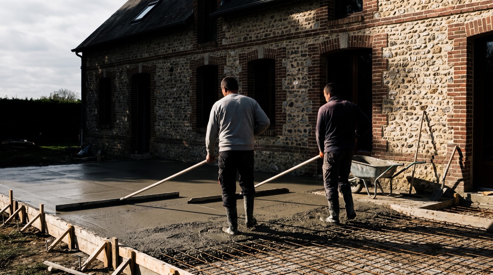 Aménagements en béton dans l'Eure : dalle, terrasse et allée