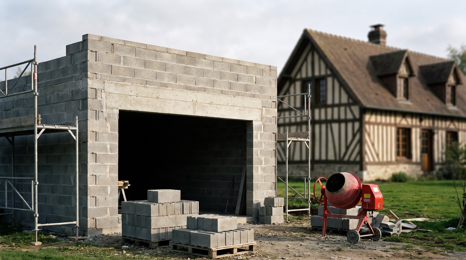 Construire un garage maçonné : démarches, fondations et étapes du chantier