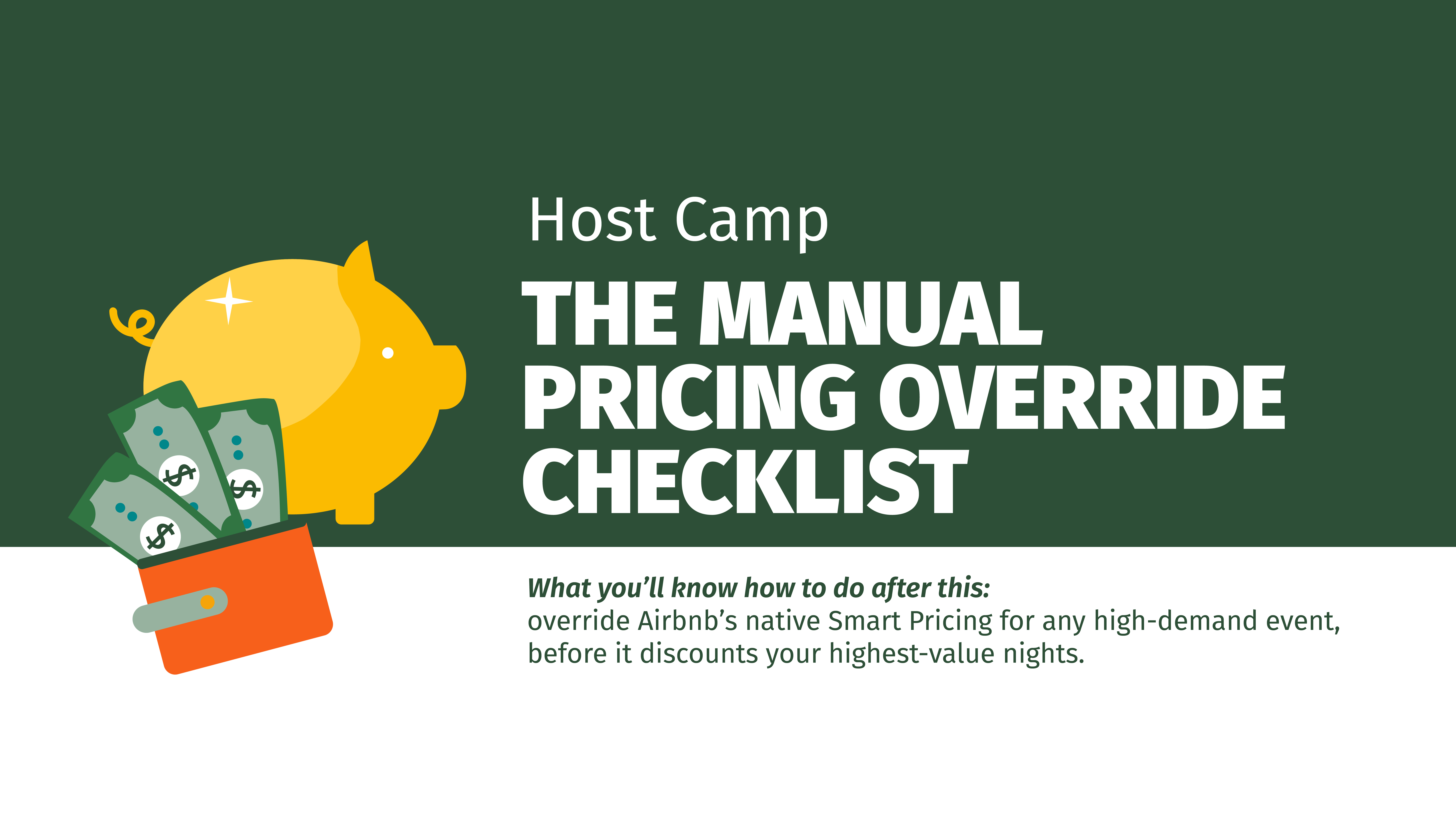 Manual Pricing Override Checklist