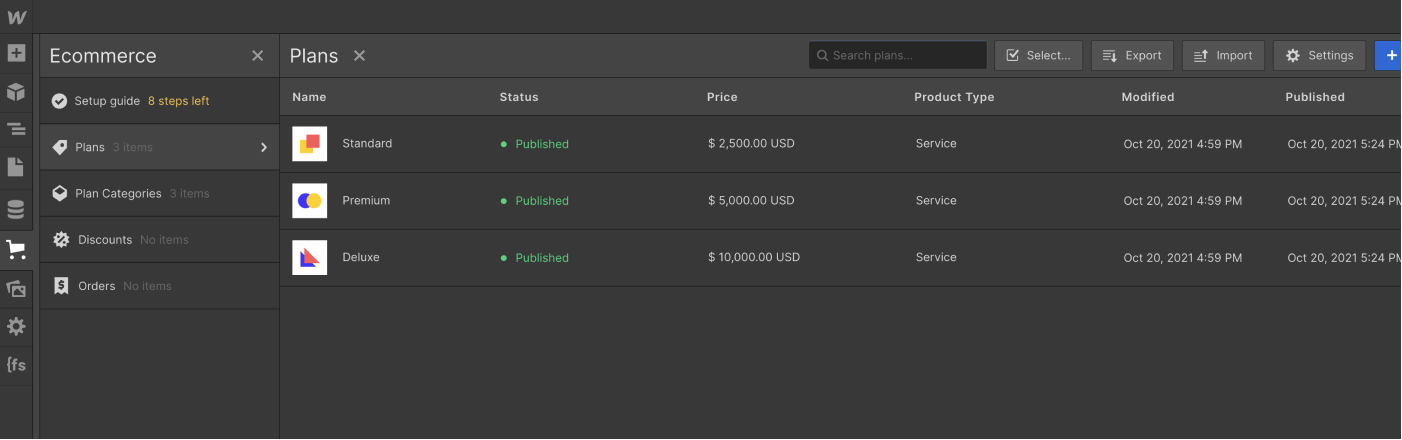 eCommerce Collection - Marketingly X Webflow Template