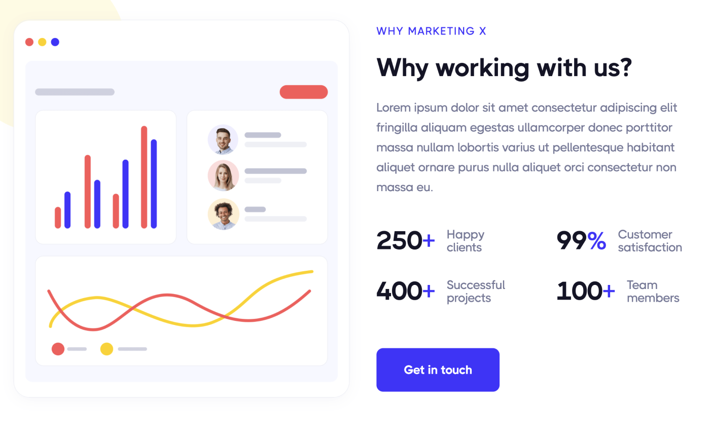 Icons And Graphics - Marketingly X Webflow Template