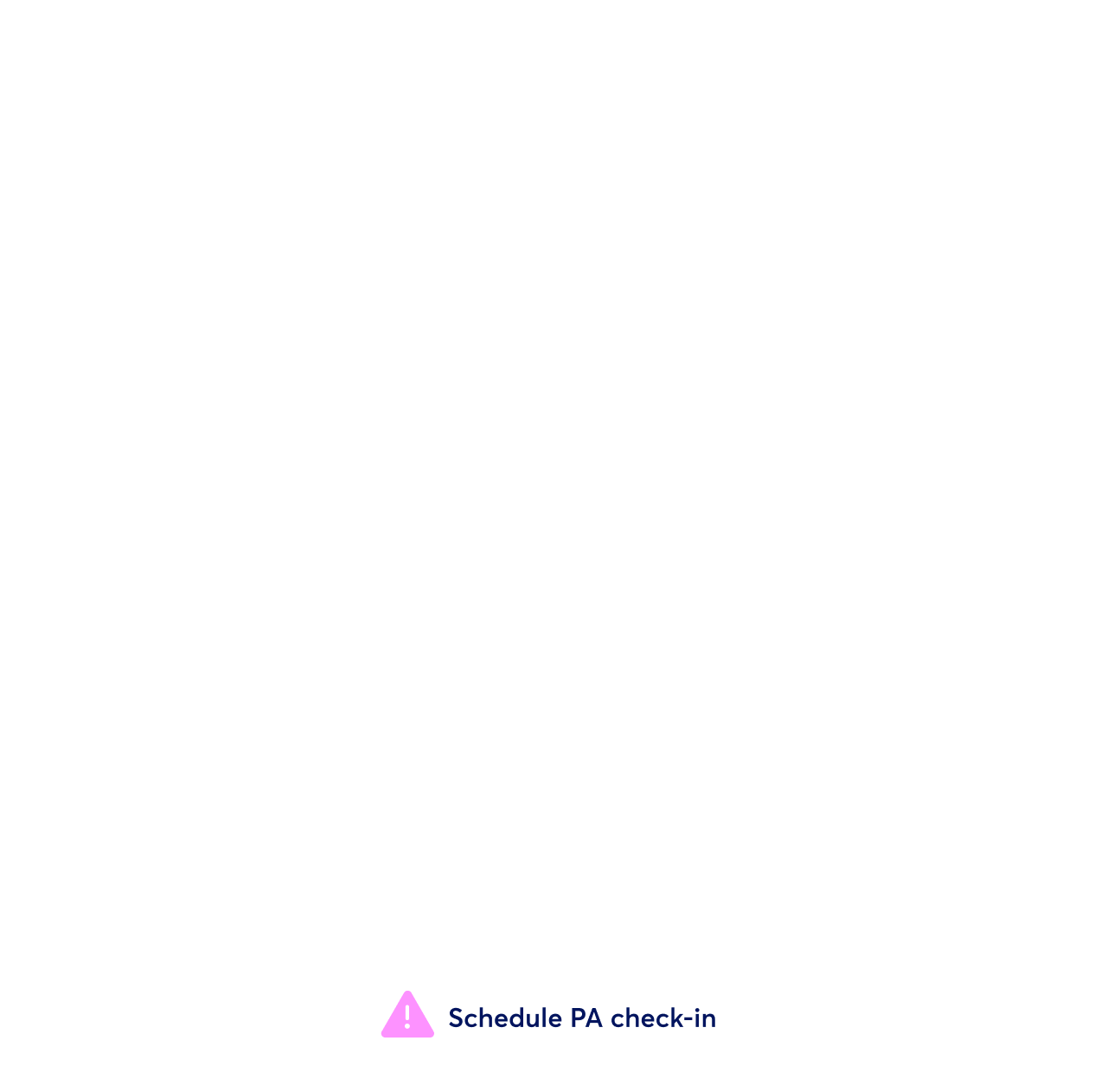 AI Patient Journey schedule PA check in