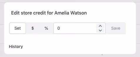 Add Store Credit Local Line