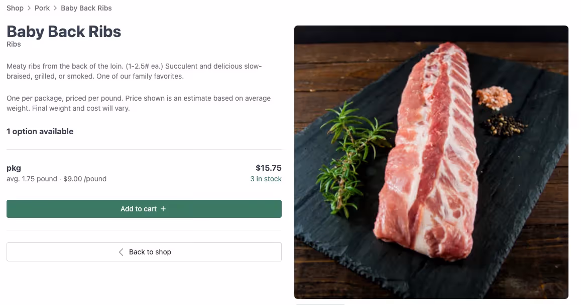 ribs-product-description
