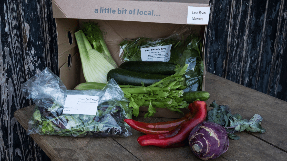 Vegetable subscription box.