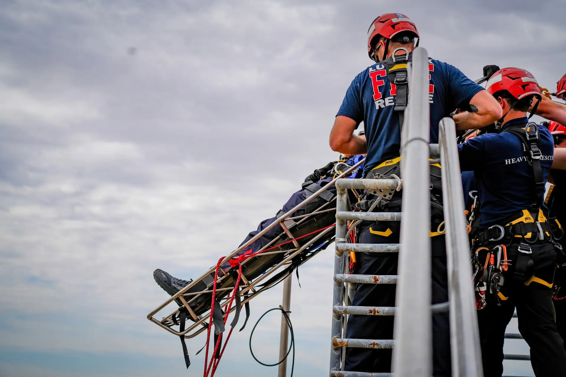 Lubbock Fire and Rescue repelling