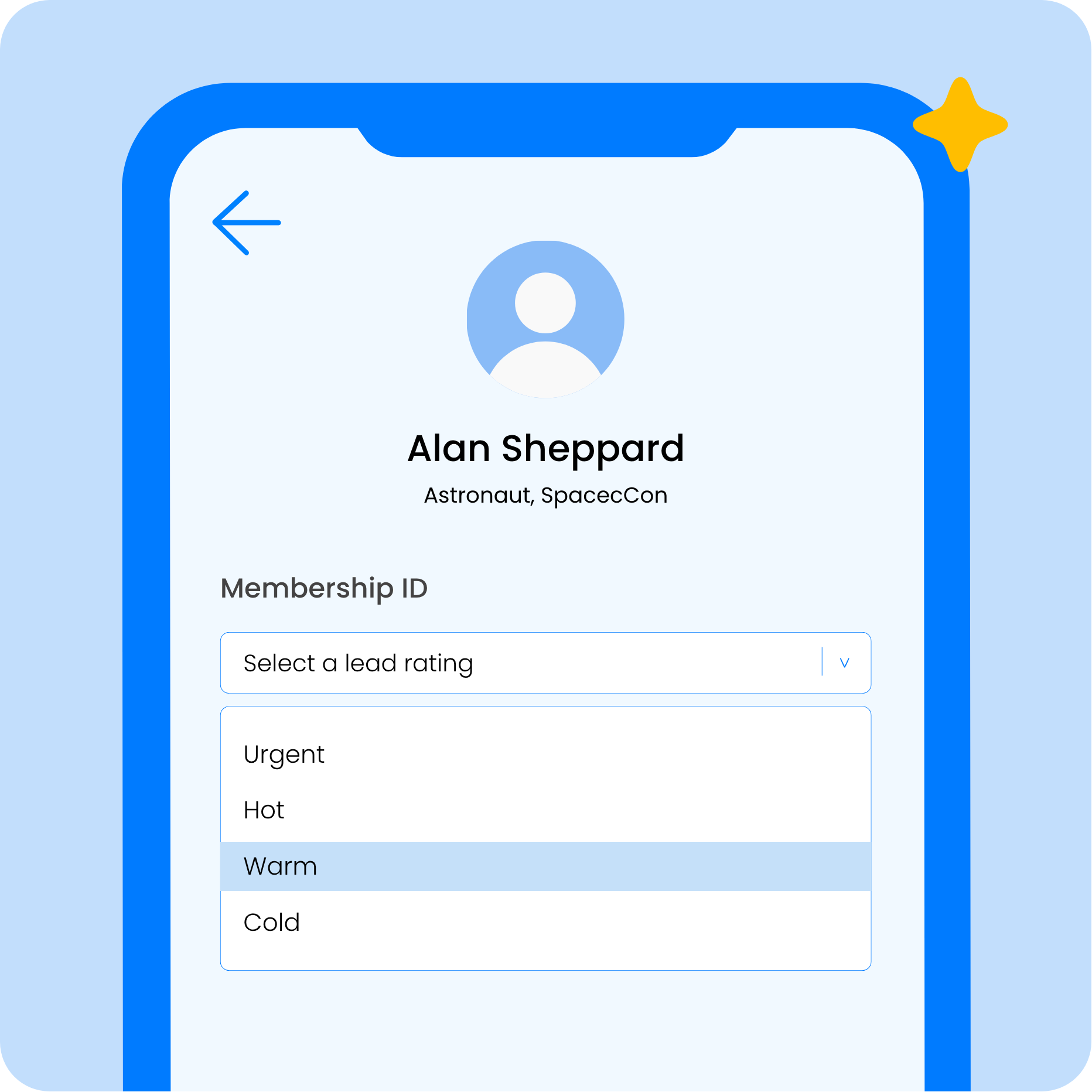 The set description feature on PheedLoop Go, our mobile event app
