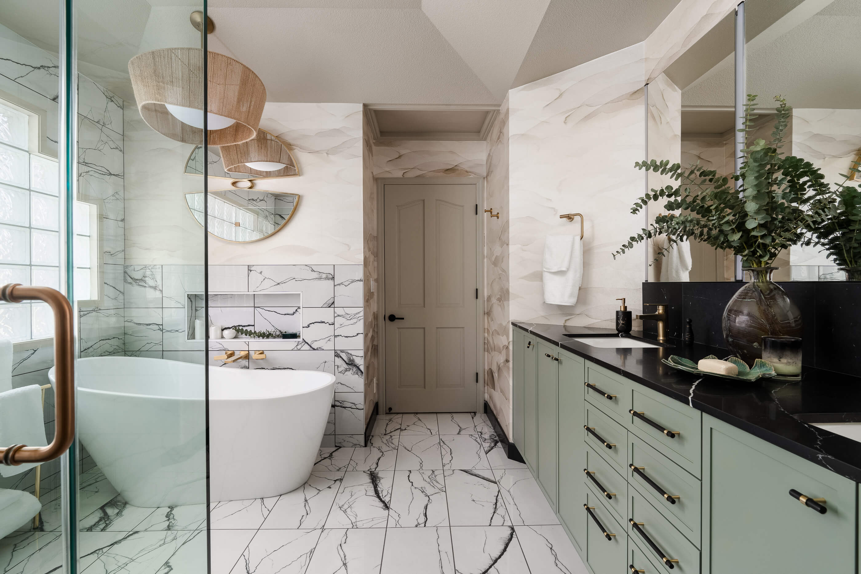 Spa-like Primary Bathroom Color Palette