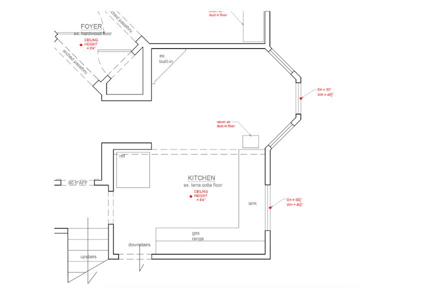 Original floor plan before remodel