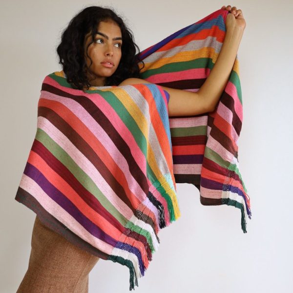 Image of Oaxacan Rainbow Scarf from 4KINSHIP