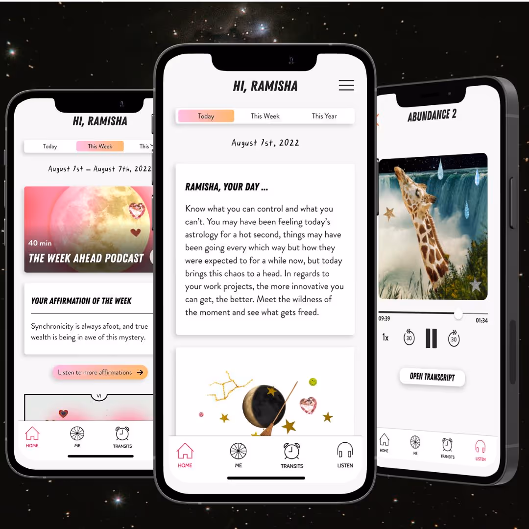Since we launched the app in 2020, our most-requested feature has been daily horoscopes. And at long last — they’re here. Head over to the CHANI app (or click here for Android users) to read yours. When you update your CHANI app, you will be met with an expanded homepage view: TODAY — Stay present ...