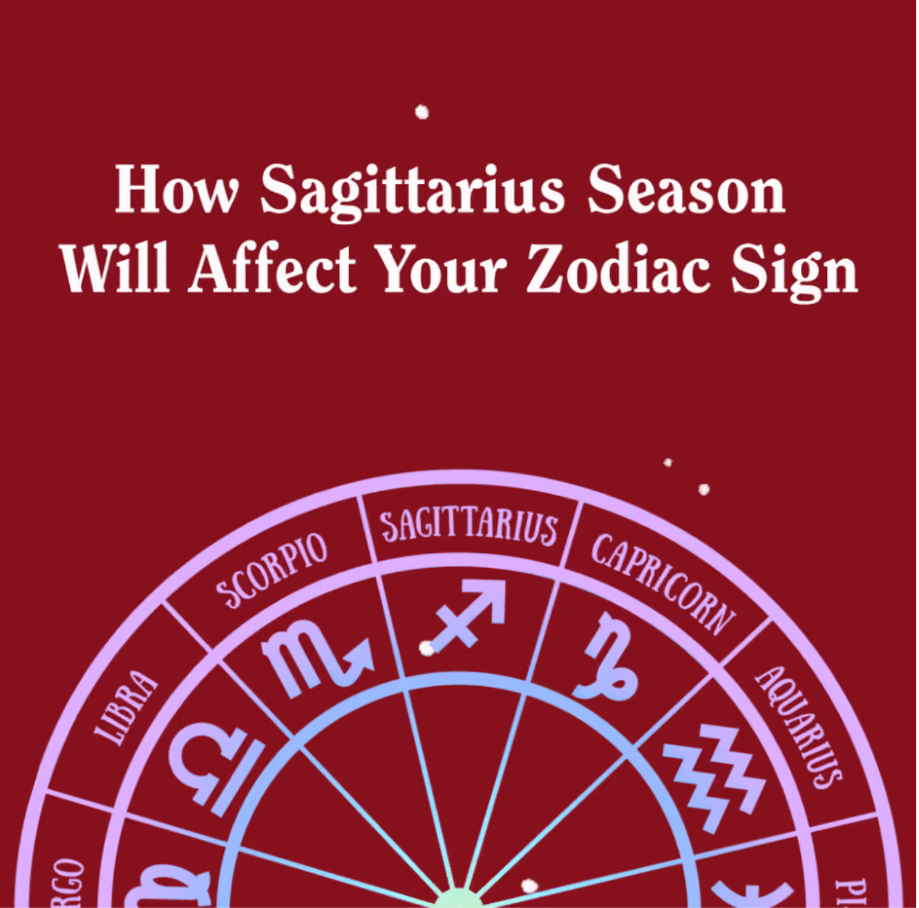 The big news for Sagittarius Season is that Jupiter, the planet that rules Sagittarius, is leaving its home sign after being there for the past year. Moving onto conquer the steep slopes of Capricorn, Jupiter will help us all cultivate an appreciation for the work it takes to both bring about, and then handle, abundance. ...