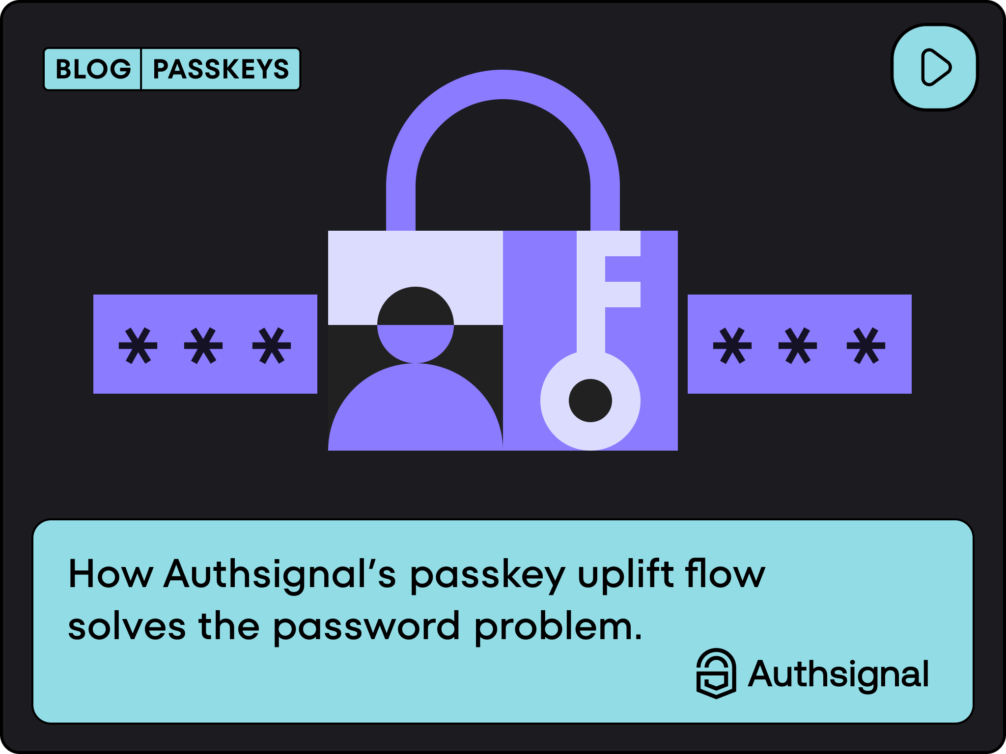 How Authsignal’s passkey uplift flow solves the password problem