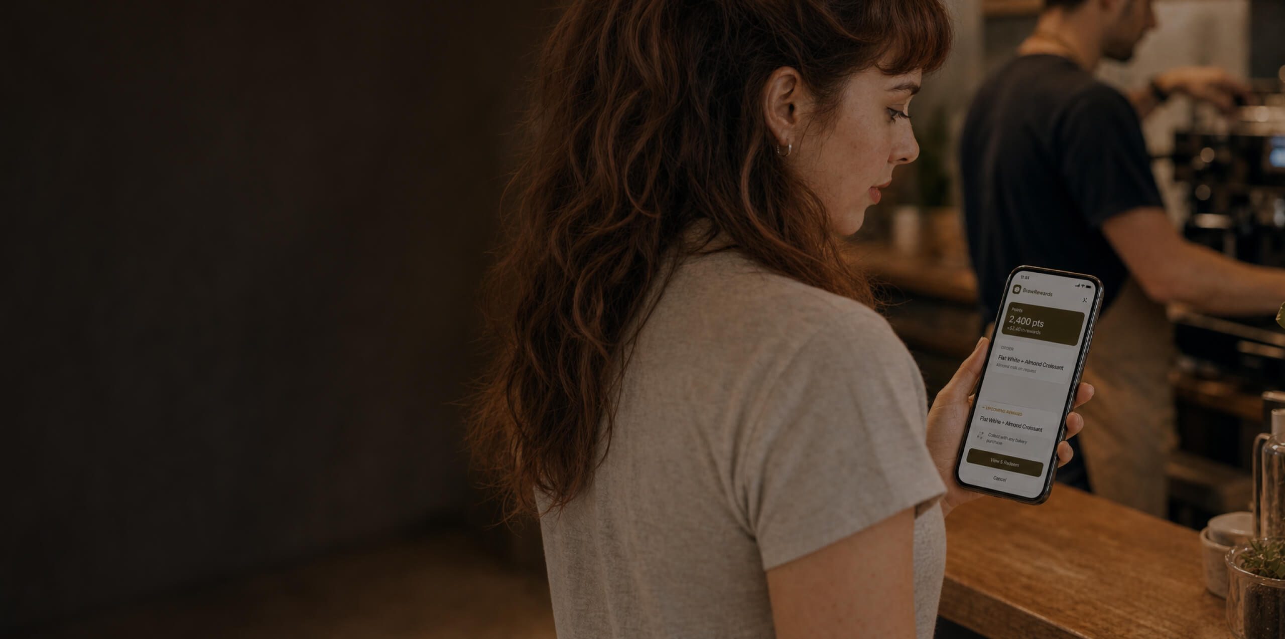 A woman using a smartphone