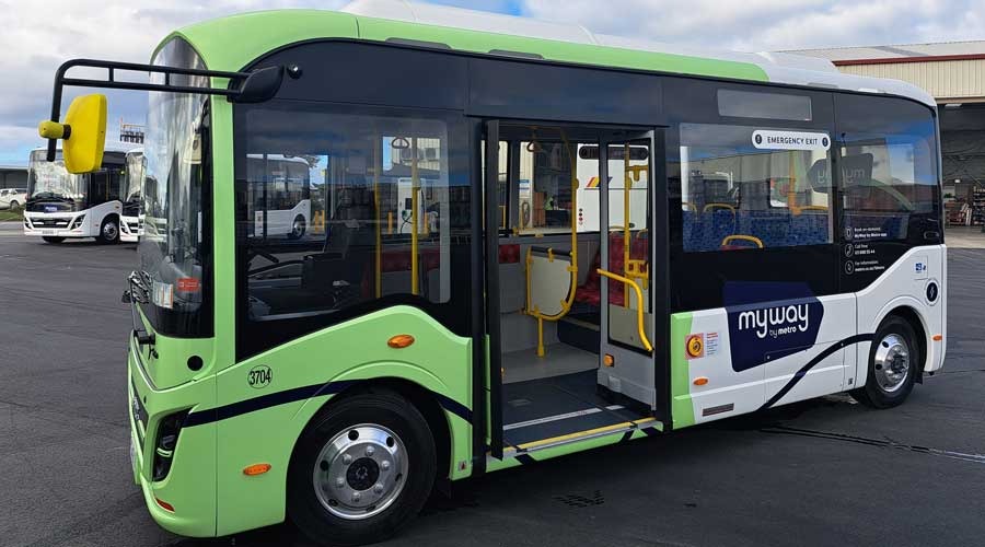 One of MyWay by Metro's new EVs, known as "very small buses" or VSBs