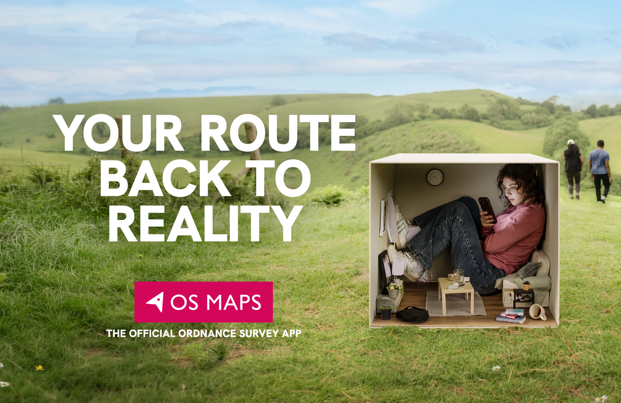 OS Maps Get Real campaign creative