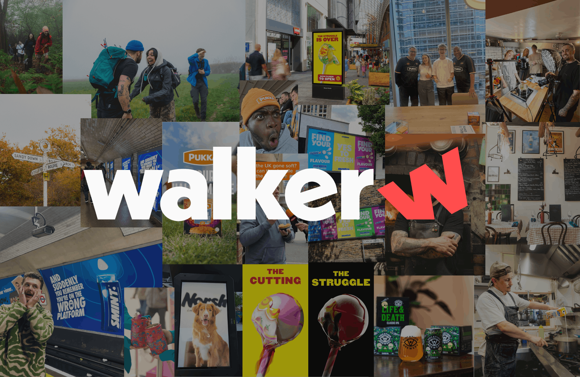 collage of Walker Agency's creative campaigns across 2026
