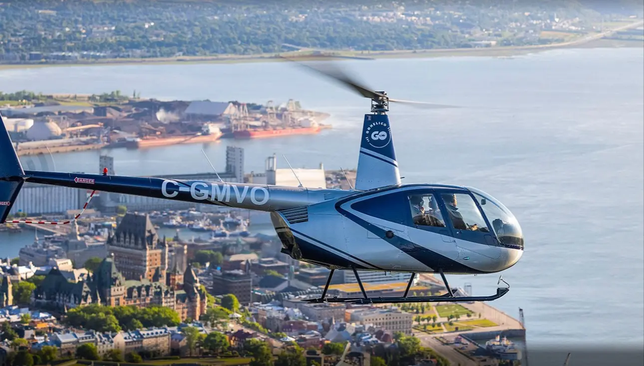 Balade en hélicoptère au Québec 