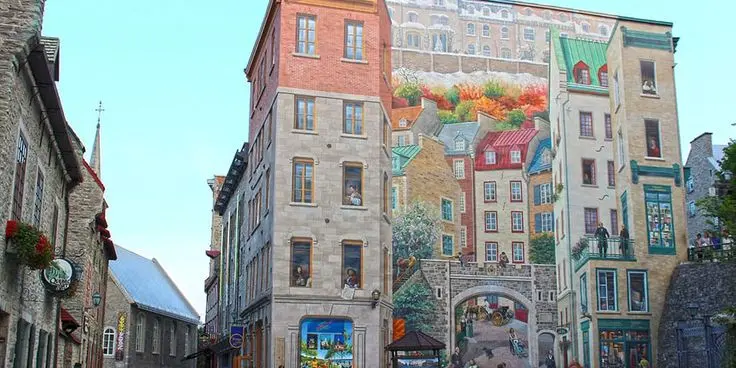 art mural du vieux Québec