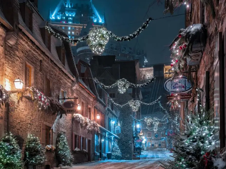 Rue de Québec durant l'hiver