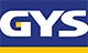 GYS brand logo with white letters on a blue and yellow background.