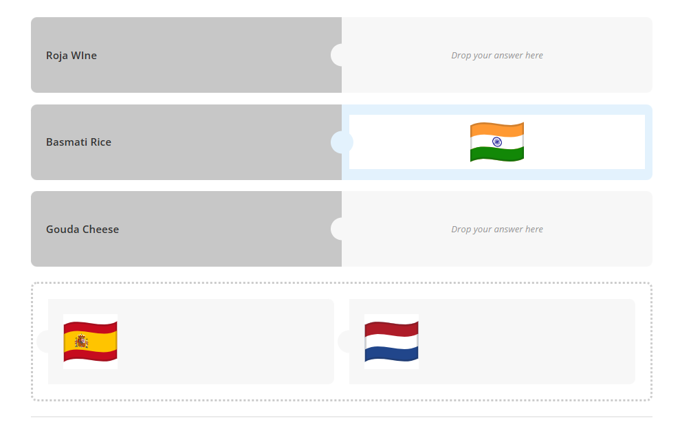 يمكنك الاختيار من بين الأسئلة الشائعة (MCQs) أو سحب الأسئلة وإسقاطها أو الأسئلة البسيطة ذات الإجابات القصيرة. لإعداد أسئلة الاختبار في Coursebox