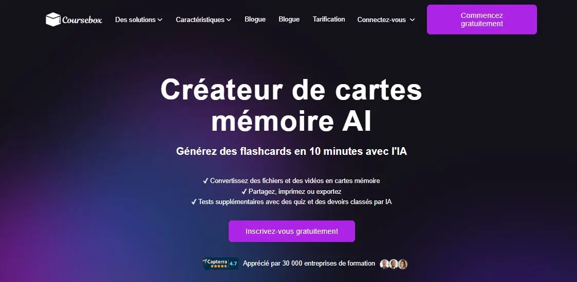 Créateur de cartes mémoire AI