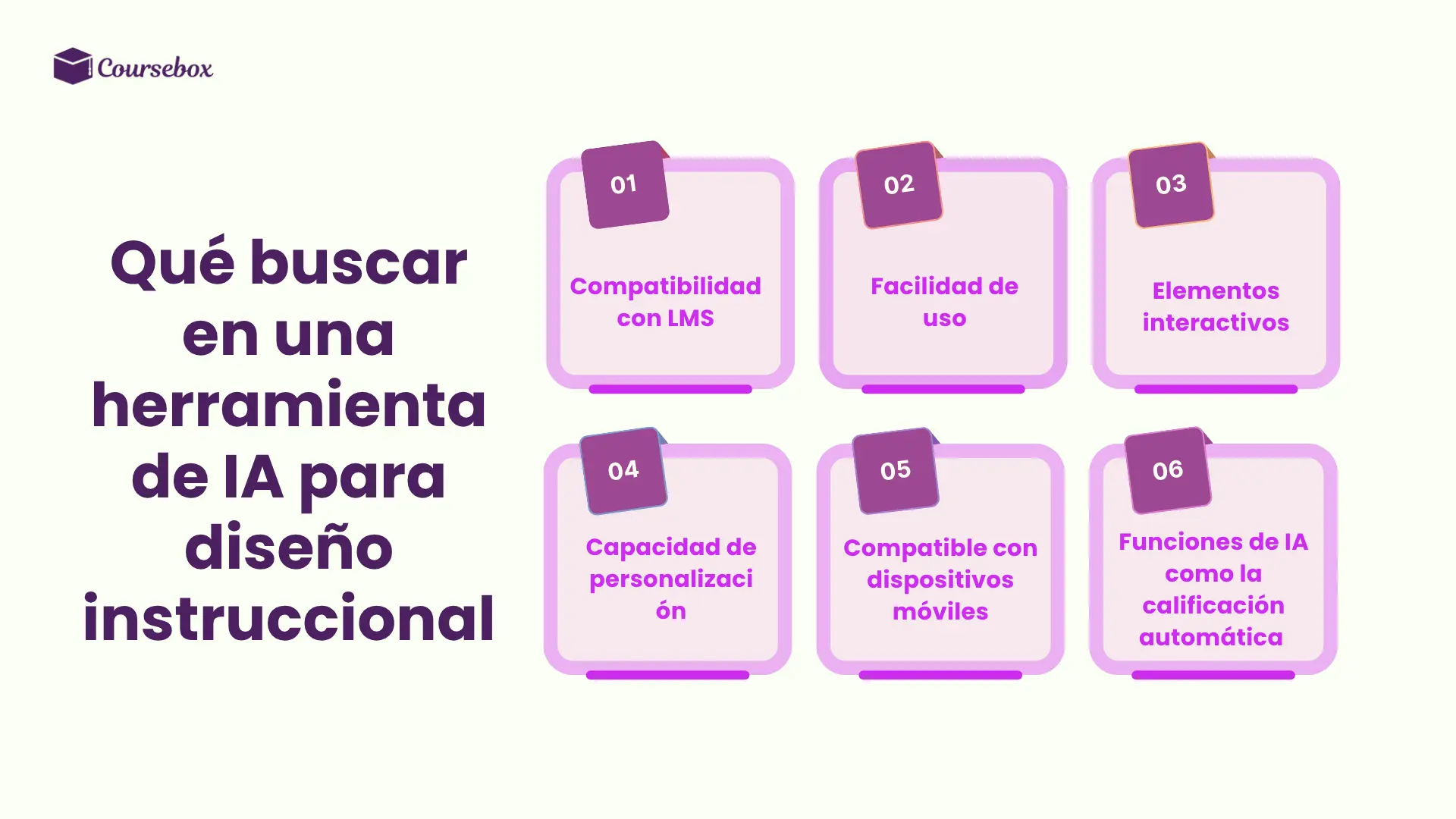 Qué buscar en una herramienta de IA para diseño instruccional