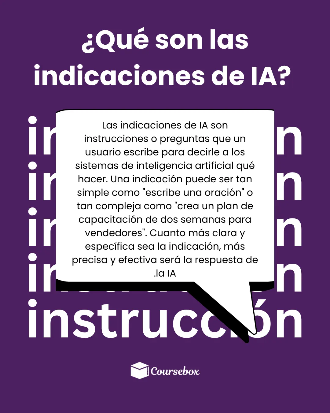 ¿Qué son las indicaciones de IA? 