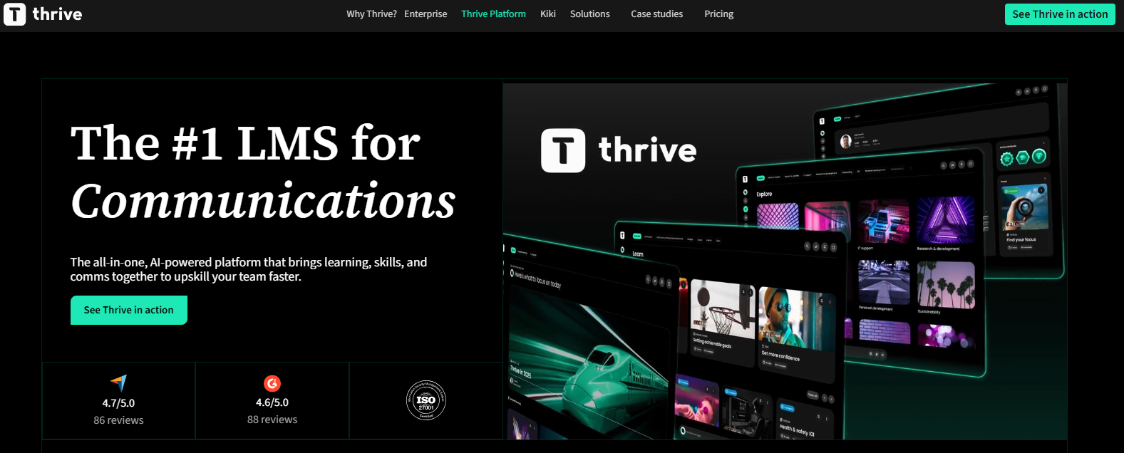 Companies use Thrive Learning to support peer-led learning across teams