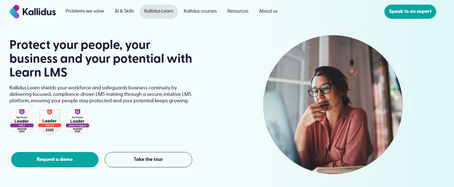 Retailers and healthcare providers often choose Kallidus Learn to deliver fast